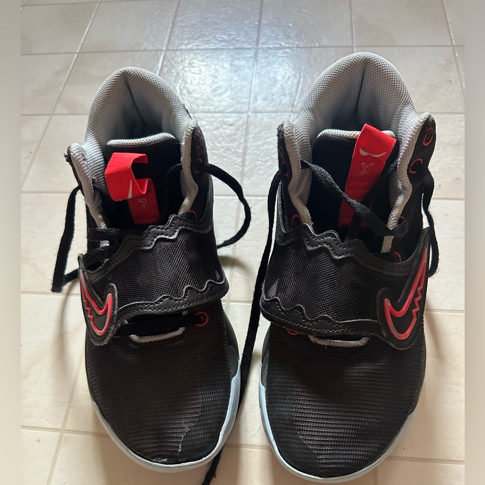 Kids Black and Red Nike Shoes